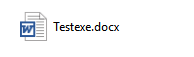 Test[\u202e]xcod.exe is an exe file with word-like icon